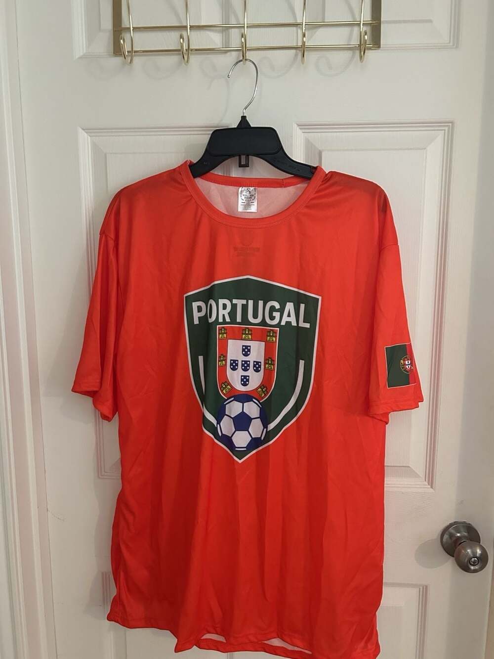 World Wide Apparel Portugal Soccer Jersey Size XL Orange
